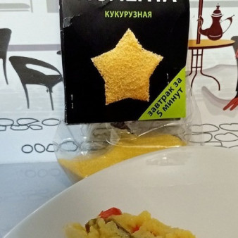 Запеканка с кукурузной полентой