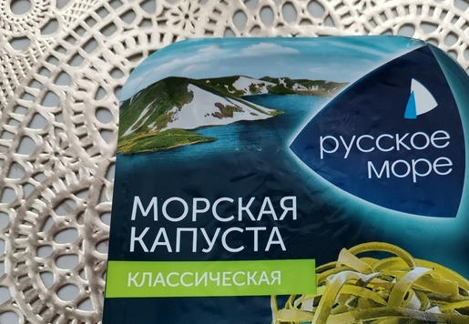 1. Этап. Салат Морской ёж: Я брала такую морскую капусту для салата.