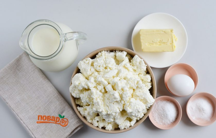 1. Этап. Домашний сыр: Подготовьте ингредиенты. Приступим!