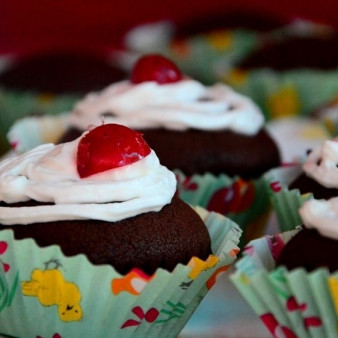 Шоколадные кексики с какао