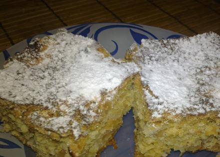 1. Этап. Бисквит диетический: Готовый бисквит присыпьте сахарной пудрой. Приятного аппетита!