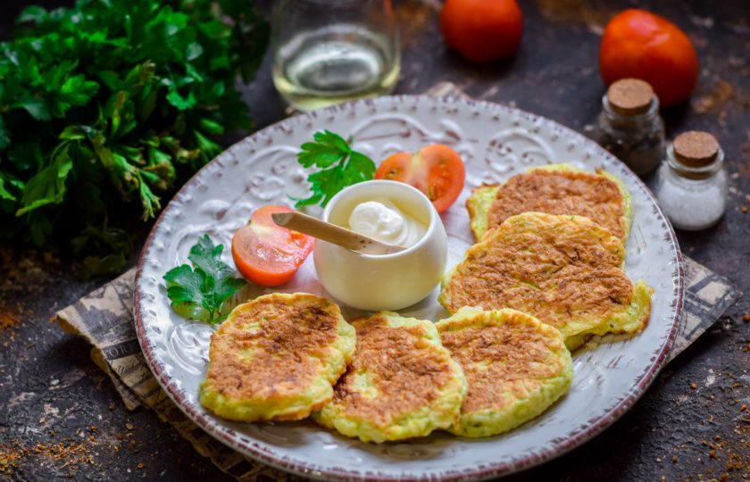 1. Этап. Кабачковые оладьи без масла: Приятного вам аппетита!