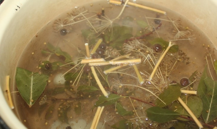 1. Этап. Маринованные шляпки подберезовиков: Укладываем грибочки в стерилизованные баночки и заливаем горячим маринадом. Также в каждую баночку влейте по 1 ст. л. кипящего растительного масла. Закройте баночки крышками.