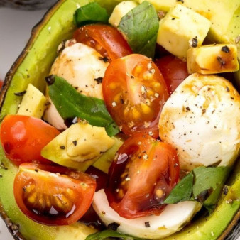 Caprese Stuffed Avocados
