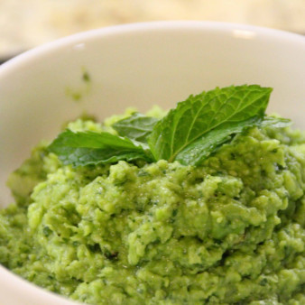 Пюре из зеленого горошка