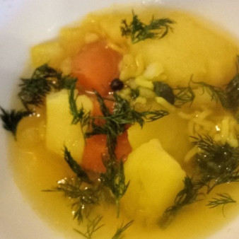 Лёгкий рисовый суп