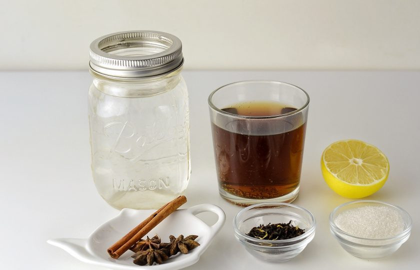 1. Этап. Новогодний грог: Подготовьте все ингредиенты.