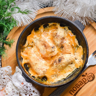 Куриные рулетики с моцареллой