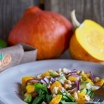 Салат с пряной тыквой Осенний блюз
