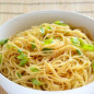 Спагетти с зеленым луком