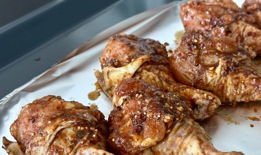 1. Этап. Куриные булдыжки в духовке: Вот как получилось. Прямо можно уже есть.