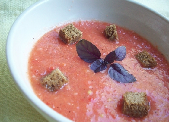 1. Этап. Томатный суп для похудения: Можно подать с сухариками. Приятного аппетита!