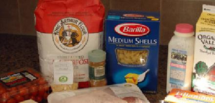 1. Этап. Свиная грудинка с макаронами: Ингредиенты