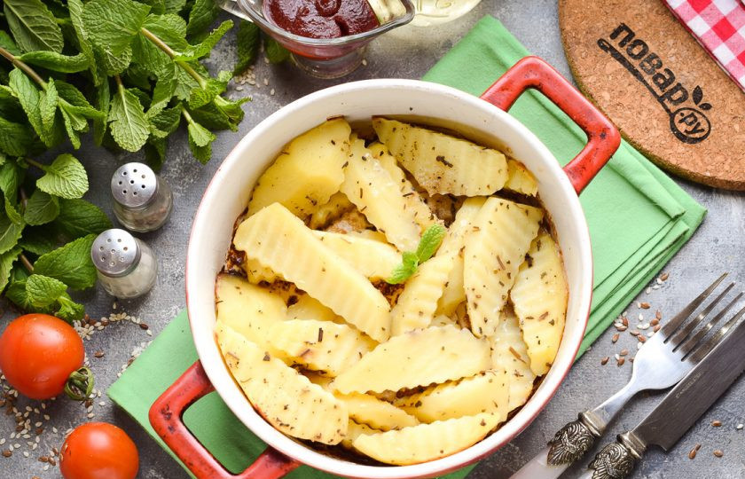 1. Этап. Картошка с базиликом в духовке: Приятного вам аппетита!