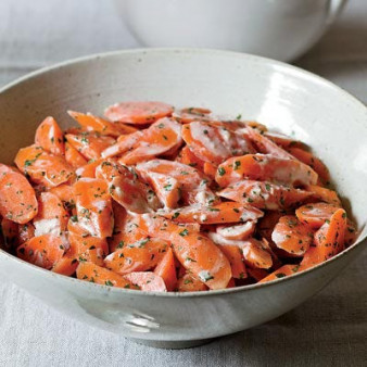 Carrots with Tahini Dressing