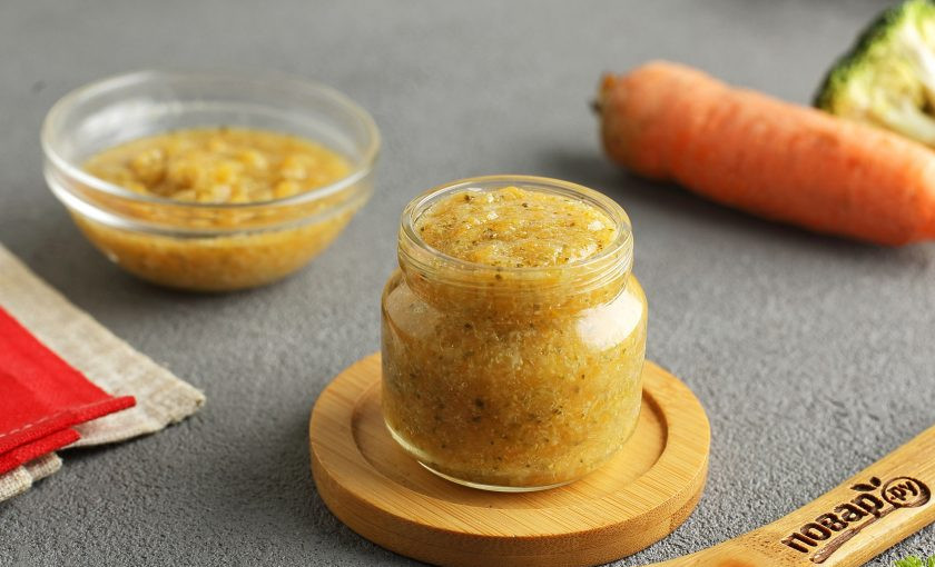 1. Этап. Овощное пюре для грудничка: Приятного аппетита!