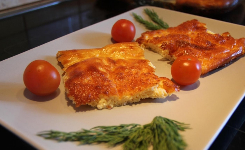 1. Этап. Омлет классический в духовке: Выпекайте омлет в духовке при 200 градусах в течение 30 минут. Вкусного вам завтрака!