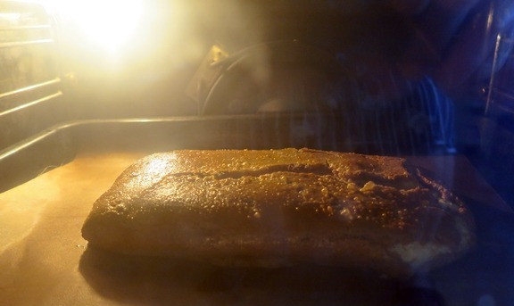 1. Этап. Ржаник сырно-кабачковый для диабетиков: Выпекаем 30-40 минут при 170°С. Остужаем под полотенцем.