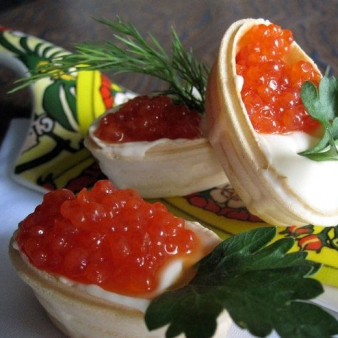 Вафельные тарталетки