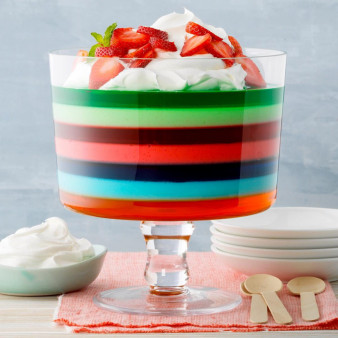Seven-Layer Gelatin Salad