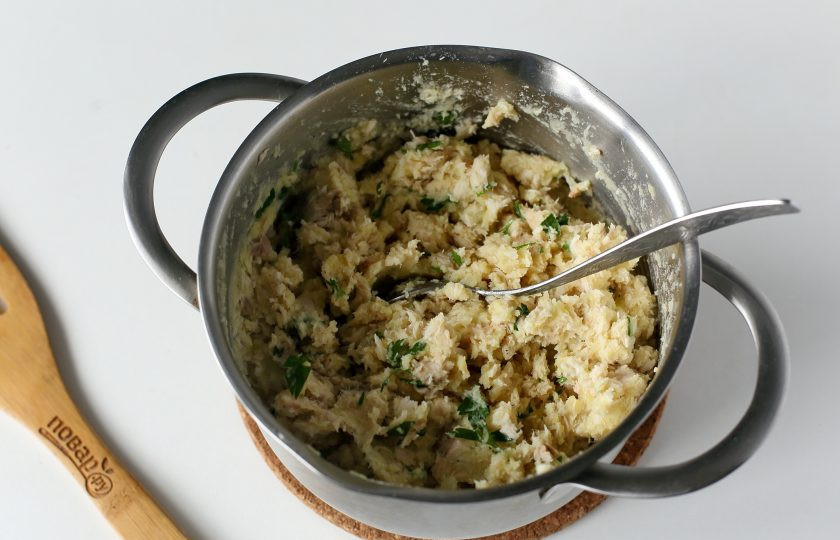 1. Этап. Фишкейки: Хорошо все перемешайте.