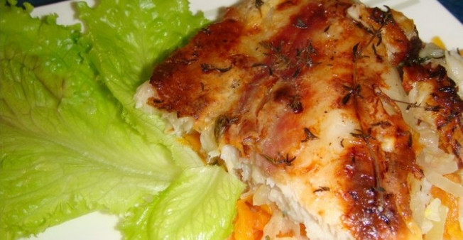 1. Этап. Рыба пангасиус в духовке: 6. Подаю рыбку уже остывшей, можно с гарниром из свежих или печеных овощей.