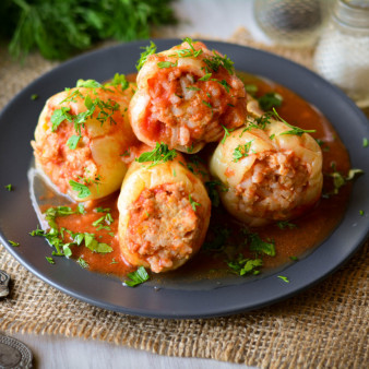 Фаршированные перцы Как у бабушки