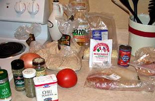 1. Этап. Пицца с беконом: Ингредиенты