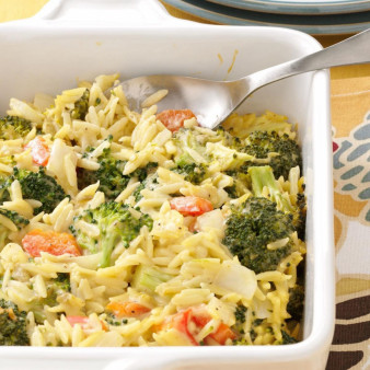 Broccoli Orzo Bake