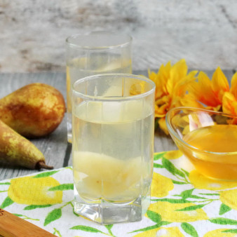 Грушевый компот с мёдом