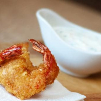 Креветки с пармезаном