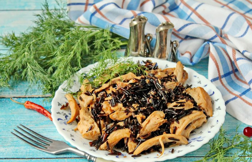 1. Этап. Черный рис с курицей: Приятного аппетита!