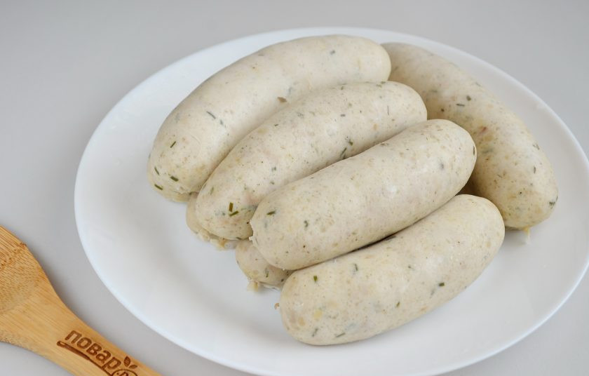 1. Этап. Французские колбаски Буден Бланк: 10. Теперь понадобится градусник или мультиварка с режимом 