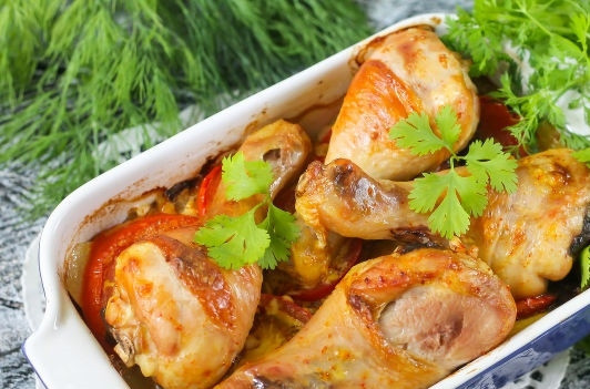 1. Этап. Ножки в духовке: Куриные голени в духовке готовы, приятного аппетита!