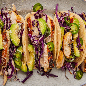 Tequila-Lime Chicken Tacos