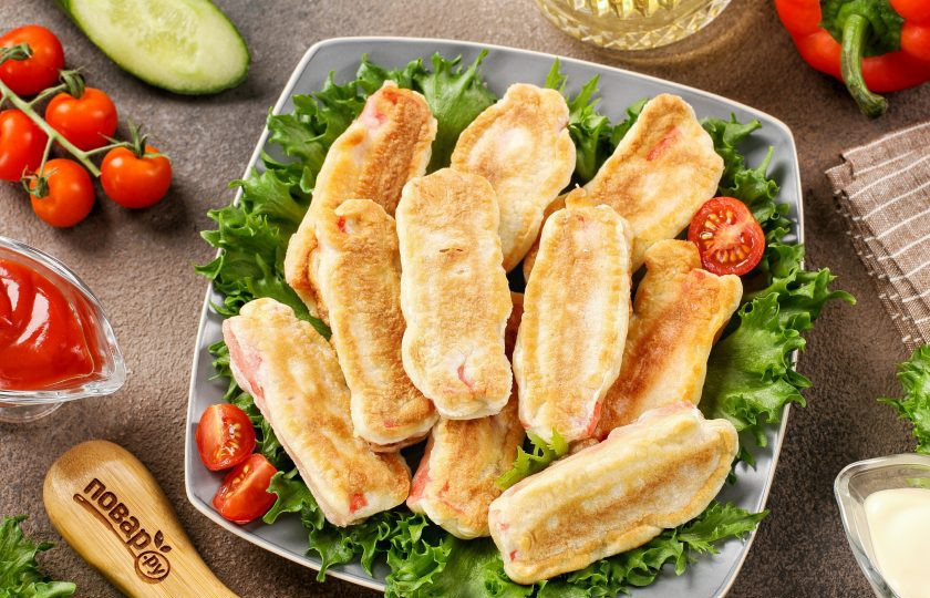 1. Этап. Крабовые палочки в пивном кляре: Приятного вам аппетита!