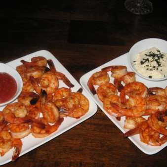 Креветки с соусом