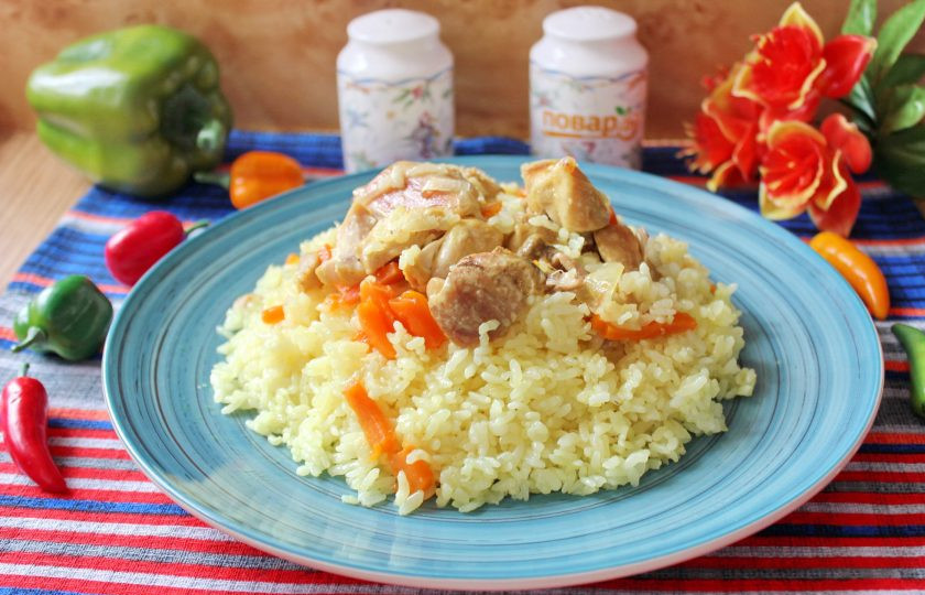 1. Этап. Туркменский плов: Туркменский плов готов. Ароматный, сытный, рассыпчатый и очень вкусный.