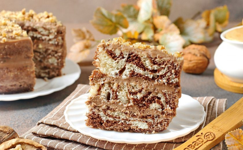 1. Этап. Торт Зебра в микроволновке: Торт 