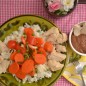 Припущенная курица с огненным соусом Моле