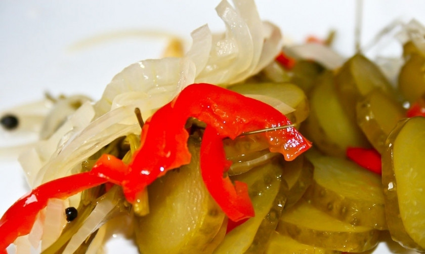 1. Этап. Огурцы по-болгарски: 13. Огурцы по-болгарски готовы. Приятного аппетита!