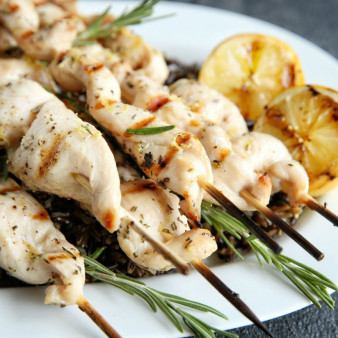 Lemon-Rosemary Chicken Kebabs