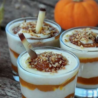 Тыквенный десерт с маскарпоне