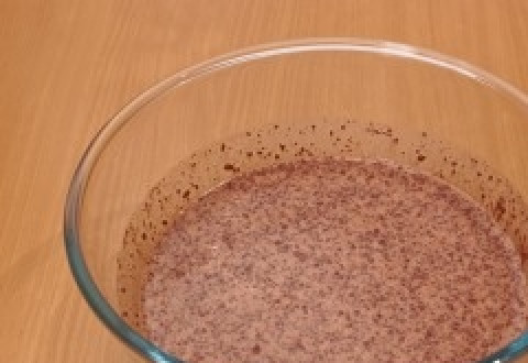 1. Этап. Торт На день влюбленных: Добавьте какао.