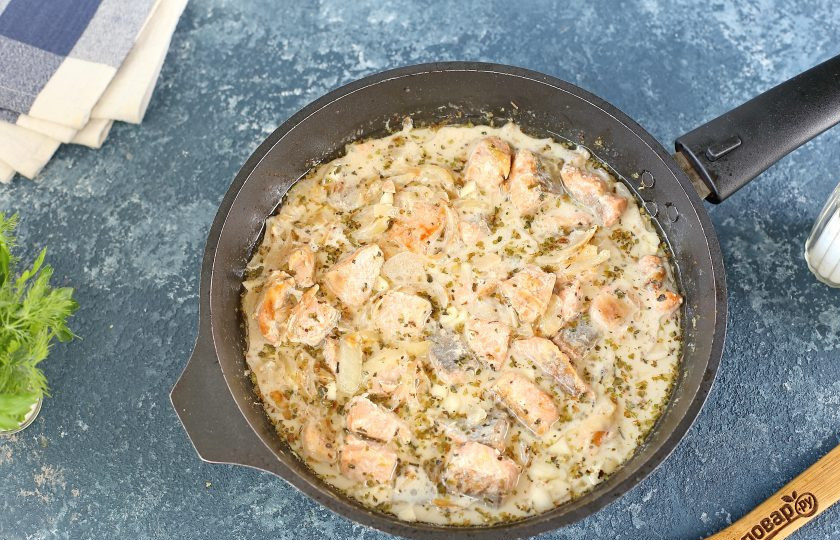 1. Этап. Паста Сальмоне: Продолжайте готовить еще 2 минуты.