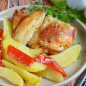 Курица с перцем и картофелем