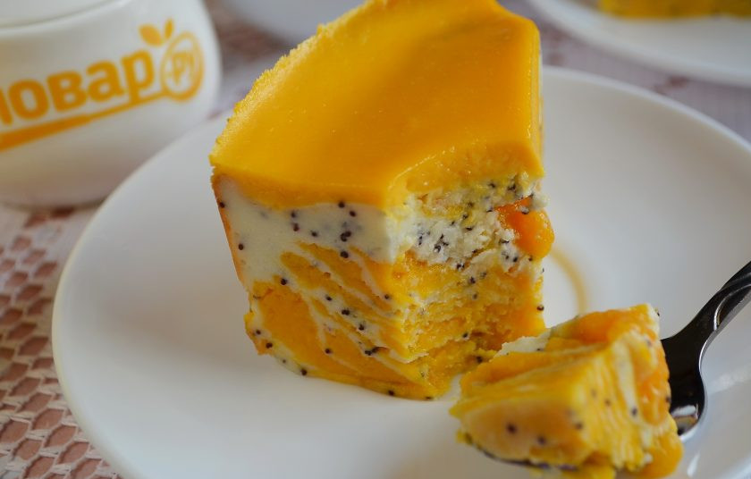 1. Этап. Творожно-тыквенная запеканка с маком: 13. Красиво и вкусно! Приятного!