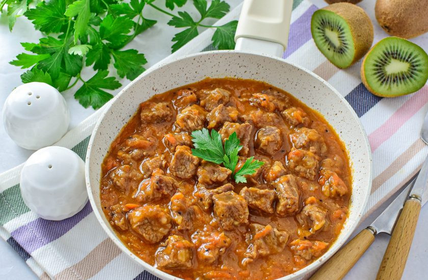 1. Этап. Лосятина с киви: Лосятина готова! Приятного аппетита!