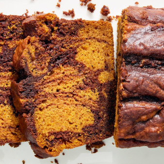 Pumpkin-Nutella Swirl Quick Bread