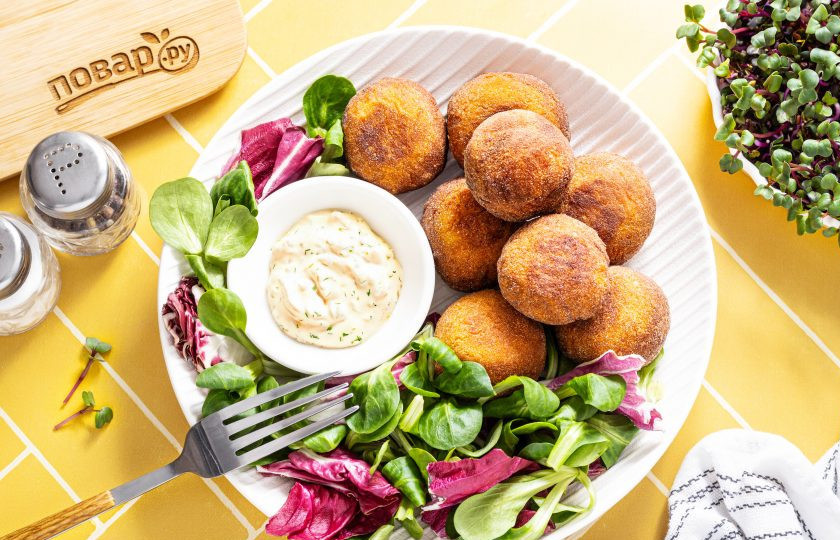 1. Этап. Фалафель из батата: Фалафель из батата готов, приятного вам аппетита!